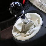 Soufflet blanc levier de vitesse