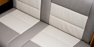 Banquette sellerie Rapido Eco cuir bicolore