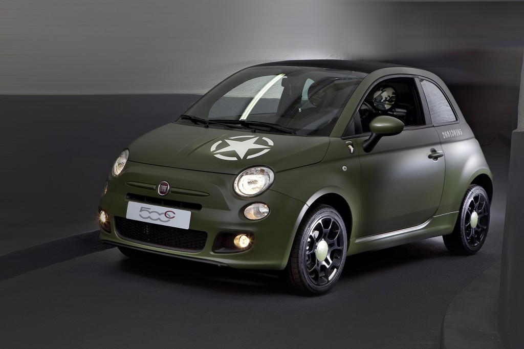 Fiat 500 camouflage